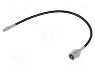 Cable; FME male,MCX male; black; straight; 0.2m ACV