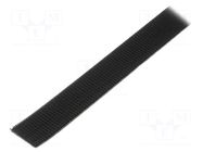 Tape: hook and loop; W: 25mm; L: 5m; Thk: 5.7mm; caoutchouc; black 3M