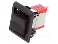 ROCKER; SP3T; Pos: 3; (ON)-OFF-(ON); 5A/125VAC; 5A/28VDC; none TE Connectivity