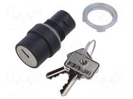 Switch: rotary with key; 22mm; Stabl.pos: 2; none; IP65; prominent EAO