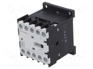 Contactor: 4-pole; NO x4; 24VDC; 9A; for DIN rail mounting; 6K FINDER