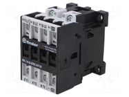 Contactor: 4-pole; NC + NO x3; 230VAC; 18A; for DIN rail mounting FINDER