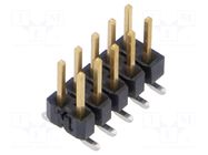 Connector: pin strips; pin header; male; PIN: 10; vertical; SMT SAMTEC