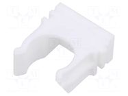 Bracket; polyetylene; FlexiPipe; white; Size: 16; -15÷80°C TIE10
