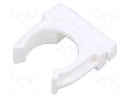Bracket; polyetylene; FlexiPipe; white; Size: 32; -15÷80°C TIE10