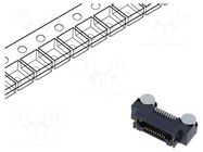 Connector: PCB to PCB; socket; female; PIN: 20; ERF8; horizontal SAMTEC
