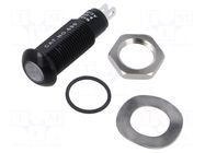 Indicator: LED; flat; blue; 8÷48VDC; 8÷48VAC; Ø9.6mm; IP67 MARL