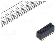 Connector: pin strips; male; PIN: 16; 1.27mm; gold-plated; SMT SAMTEC