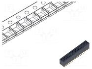 Connector: pin strips; male; PIN: 34; 1.27mm; gold-plated; SMT SAMTEC