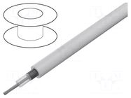 Wire: coaxial; RG316; 1x26AWG; stranded; CCS; FEP; white; 30m; 100ft BELDEN