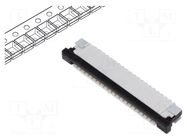 Connector: FFC/FPC; tinned; SMT; 50V; 0.4A; PIN: 20; Tape ph: 1mm GCT