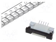Connector: FFC/FPC; tinned; SMT; 50V; 0.4A; PIN: 5; Tape ph: 1mm; ZIF GCT