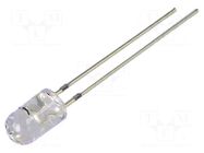 CRLED; blue; 5mm; 6500mcd; 30°; Front: convex; 5.5÷20VDC; -30÷85°C OPTOSUPPLY