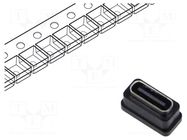 Connector: USB C; socket; SMT; PIN: 24; vertical; top board mount GCT