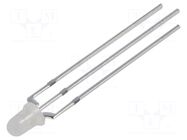 LED; yellow/blue; 3mm; 30°; Front: convex; 1.9÷2.4/2.7÷3.2VDC; 72mW OPTOSUPPLY