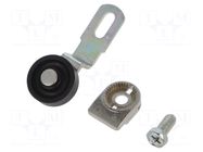 Driving head; lever R 43mm, plastic roller Ø20mm PIZZATO ELETTRICA