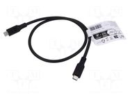 Cable; Thunderbolt 3,Thunderbolt 4,USB 3.2; 0.5m; black; 10Gbps Goobay