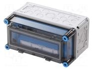 Enclosure: for modular components; IP65; light grey; Series: Mi HENSEL