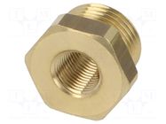 Mount.elem: thread adapter; brass; Int.thread: G 1/8" PNEUMAT