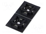 Holder; screw,self-adhesive; polyamide; black; Ht: 5.1mm; L: 25.4mm PANDUIT