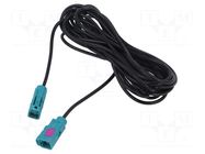 Cable; Fakra socket,both sides; straight; 4m ESOL