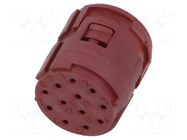 Connector: M23; contact insert; PIN: 12; 4A; w/o contacts; 100V LAPP