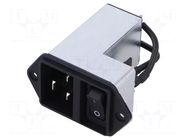 IEC 60320 connector EC12 Connector Filter C20 16A M5 SCHURTER