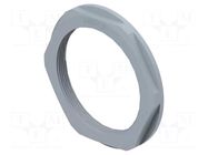 Nut; M63; polyamide; 75mm; grey; Thread: metric; Pitch: 1.5; Entrelec TE Connectivity