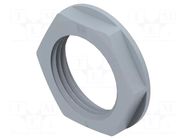 Nut; NPT3/4"; polyamide; 33mm; grey; Thread: inch,NPT; Entrelec TE Connectivity