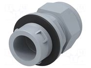 Cable gland; M16; IP68; polyamide; grey; push-in; Entrelec TE Connectivity