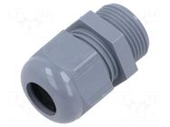 Cable gland; without nut; PG13,5; IP68; polyamide; grey; Entrelec TE Connectivity