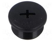 Stopper; PG11; IP68; polyamide; black; Entrelec; Thread: PG; 10mm TE Connectivity