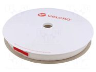 Tape: hook and loop; W: 25mm; L: 25m; loop; white; reel VELCRO®