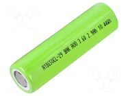 Re-battery: Li-Ion; 18650,MR18650; 3.6V; 2900mAh; Ø18.35x64.85mm BAK BATTERY