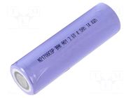 Re-battery: Li-Ion; 21700; 3.6V; 4000mAh; Ø21.3x70.3mm; 40A BAK BATTERY