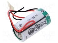 Battery: lithium; C; 3.6V; 8500mAh; non-rechargeable; cables; 150mm SAFT
