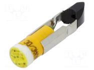 LED lamp; yellow; T5,5K; 24VDC; 24VAC; plastic; -20÷60°C CML INNOVATIVE TECHNOLOGIES