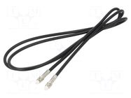 Cable; FME socket,both sides; black; straight; 1.5m MTA