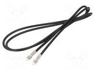 Cable; FME socket,both sides; black; straight; 1.5m MTA