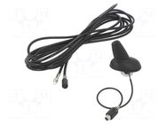 Antenna; automotive,external; GSM,UMTS; FME; socket; 5m; top ACV