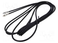Cable; FME socket,both sides; black; straight; 5m MTA