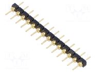 Connector: pin strips; pin header; male; PIN: 14; straight; THT SAMTEC