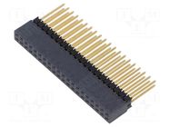 Connector: pin strips; socket; male; PIN: 40; straight; THT; 2.54mm SAMTEC