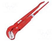 Wrench; adjustable; Jaw capacity: 70mm; Overall len: 570mm KNIPEX
