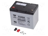 Re-battery: acid-lead; 12V; 80Ah; AGM; maintenance-free; 27kg YUASA