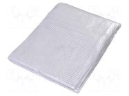 Tarpaulin; L: 4m; Width: 3m; polyetylene; transparent; 100g/m2; 12m2 PLAST