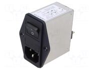 For panel mounting; 2A; Des: filter SCHURTER