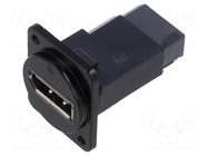 Coupler; DisplayPort socket,both sides; FT; 19x24mm; metal CLIFF