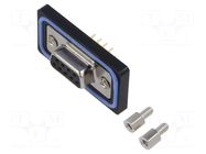 PIN: 9; female; for panel mounting AMPHENOL LTW