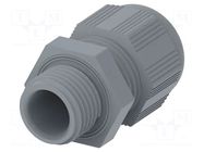 Cable gland; without nut,with long thread; M16; 1.5; IP68; grey TE Connectivity